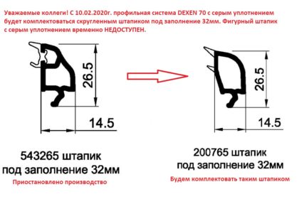 штапик 70